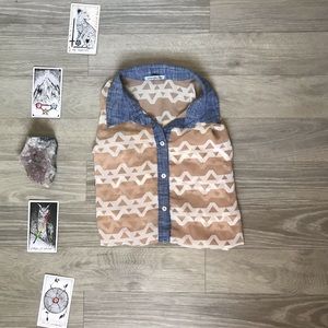 Modern Semi-Sheer Blouse w/ Shoulder Cutouts